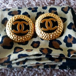 Vintage AUTHENTIC CHANEL Clip-On Earrings. Collector's Item.